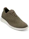 ZEROGRAND COLE HAAN 2.ZEROGRAND LASER WING MENS FAUX LEATHER LACE-UP OXFORDS