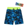 Zeroxposur Above The Knee Big Kid Boys Waves Board Shorts In Orange