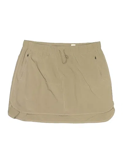 Pre-owned Zeroxposur Active Skort In Tan