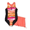 Zeroxposur Big Kid Girls One Piece+cover-ups In Orange