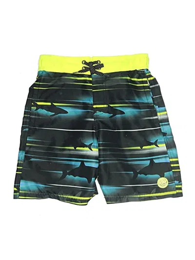 Pre-owned Zeroxposur Kids' Board Shorts In Green