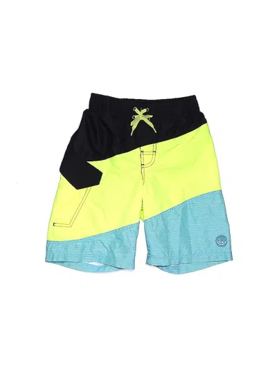 Pre-owned Zeroxposur Kids' Board Shorts In Yellow