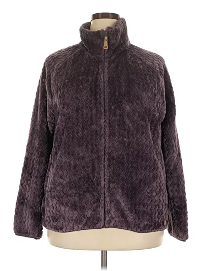 Pre-owned Zeroxposur Faux Fur Jacket In Purple