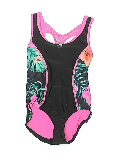 Pre-owned Zeroxposur Kids' One Piece Swimsuit In Black