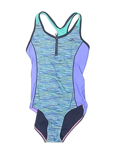 Pre-owned Zeroxposur Kids' One Piece Swimsuit In Blue