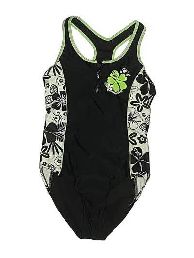 Pre-owned Zeroxposur One Piece Swimsuit In Green