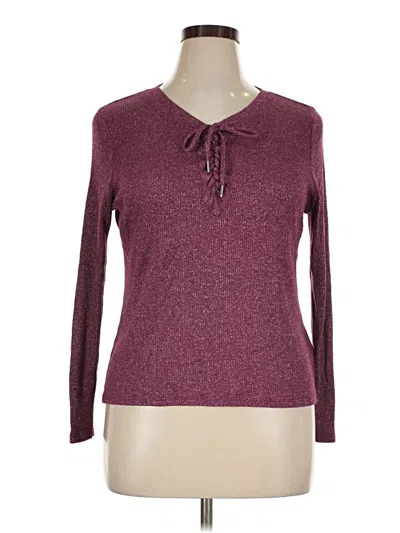 Pre-owned Zeroxposur Pullover Sweater In Burgundy