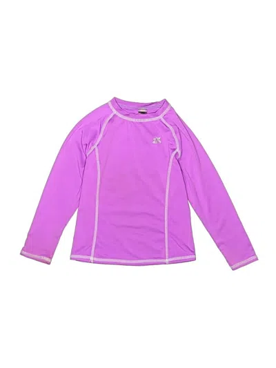 Pre-owned Zeroxposur Kids' Rash Guard In Purple