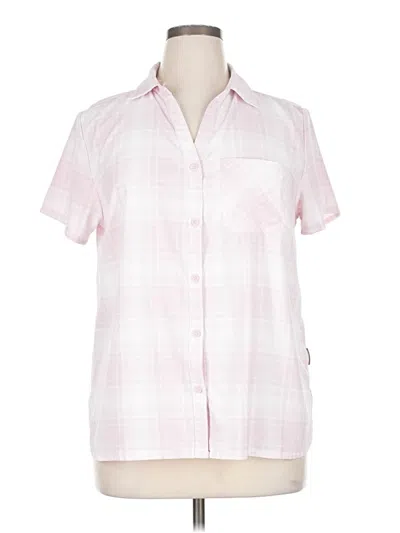 Pre-owned Zeroxposur Short Sleeve Blouse In Pink