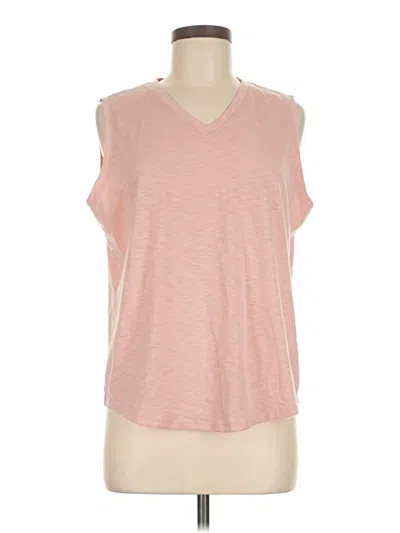 Pre-owned Zeroxposur Sleeveless Top Pink V Neck Tops