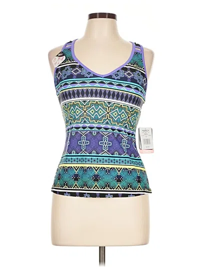 Zeroxposur Sleeveless Top Purple Scoop Neck Tops In Multi