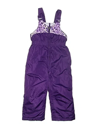 Pre-owned Zeroxposur Kids' Snow Pants With Bib In Purple