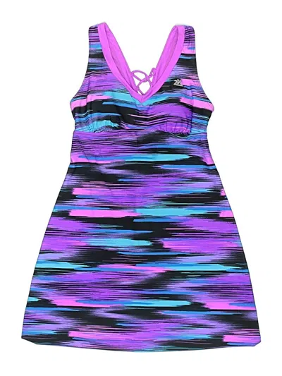 Pre-owned Zeroxposur Swimsuit Cover Up In Purple