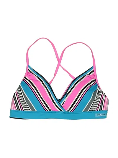 Pre-owned Zeroxposur Swimsuit Top Blue Swimwear