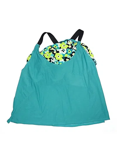 Pre-owned Zeroxposur Swimsuit Top Green Swimwear