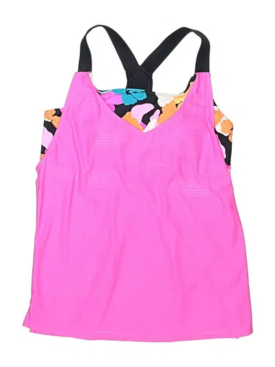 Pre-owned Zeroxposur Swimsuit Top Pink Swimwear