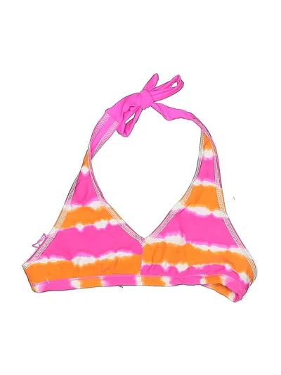 Pre-owned Zeroxposur Swimsuit Top Pink Tie-dye Pattern Swimwear