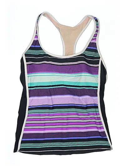 Pre-owned Zeroxposur Swimsuit Top Purple Swimwear