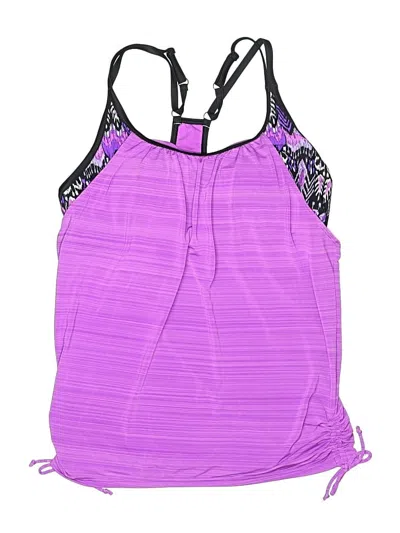 Pre-owned Zeroxposur Swimsuit Top Purple Swimwear