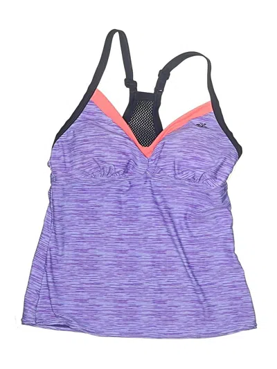 Pre-owned Zeroxposur Swimsuit Top Purple Swimwear