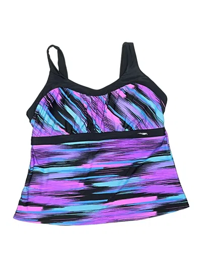 Pre-owned Zeroxposur Swimsuit Top Purple Swimwear