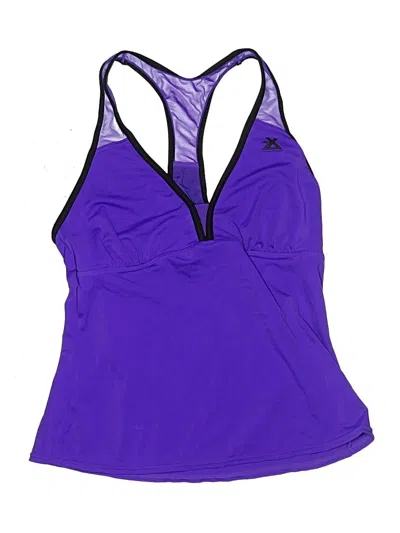 Pre-owned Zeroxposur Swimsuit Top Purple Swimwear