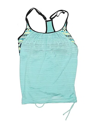 Pre-owned Zeroxposur Swimsuit Top Teal Swimwear