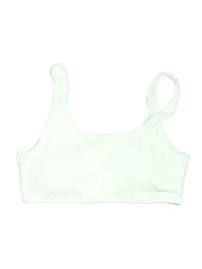 Pre-owned Zeroxposur Swimsuit Top White Swimwear