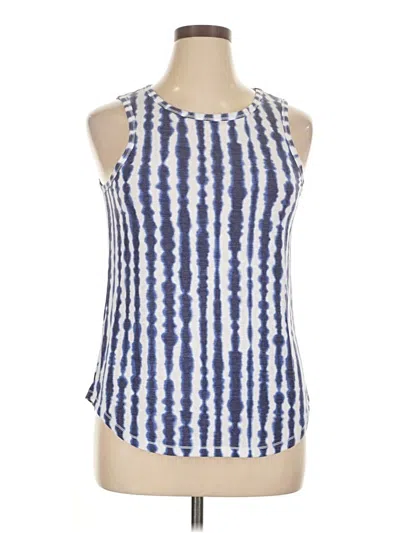 Pre-owned Zeroxposur Tank Top Blue Halter Neckline Tops