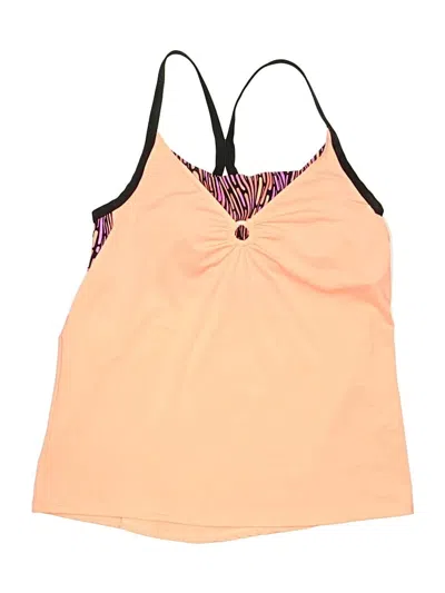 Pre-owned Zeroxposur Tank Top Orange Halter Neckline Tops