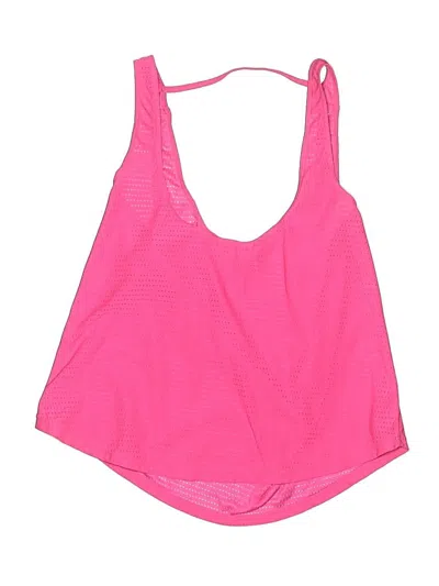 Pre-owned Zeroxposur Kids' Tank Top Pink Solid Pattern Tops