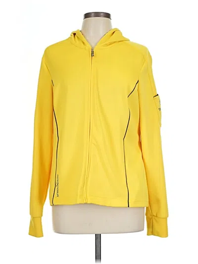 Pre-owned Zeroxposur Zip Up Hoodie In Yellow