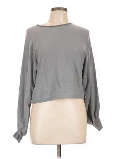Pre-owned Zesica 3/4 Sleeve T-shirt In Gray