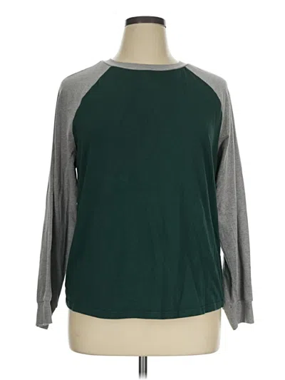 Pre-owned Zesica 3/4 Sleeve T-shirt In Green
