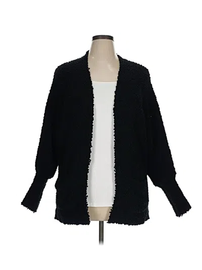 Pre-owned Zesica Cardigan Sweater In Black