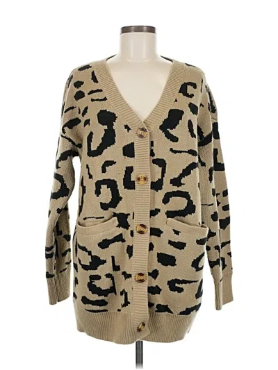 Pre-owned Zesica Cardigan Sweater In Brown