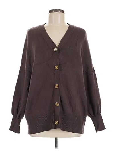Pre-owned Zesica Cardigan Sweater In Brown