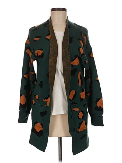 Pre-owned Zesica Cardigan Sweater In Green
