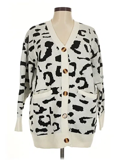 Pre-owned Zesica Cardigan Sweater In Ivory
