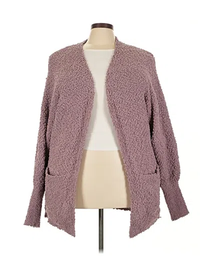Pre-owned Zesica Cardigan Sweater In Purple