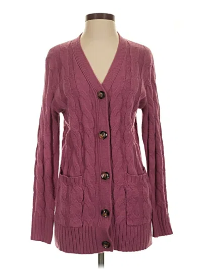 Pre-owned Zesica Cardigan Sweater In Purple