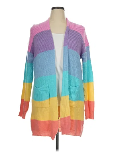 Pre-owned Zesica Cardigan Sweater In Purple
