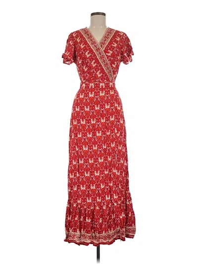 Pre-owned Zesica Cardigan Sweater In Red