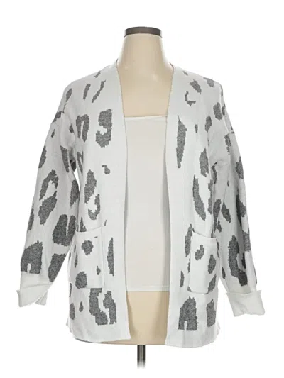 Pre-owned Zesica Cardigan Sweater In Silver