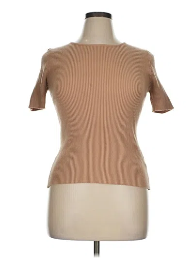 Pre-owned Zesica Cardigan Sweater In Tan