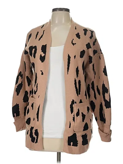 Pre-owned Zesica Cardigan Sweater In Tan