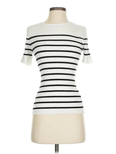 Pre-owned Zesica Cardigan Sweater In White