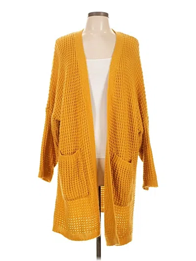 Pre-owned Zesica Cardigan Sweater In Yellow