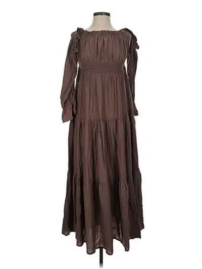 Pre-owned Zesica Casual Dress In Brown