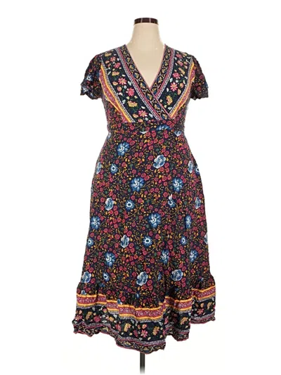 Pre-owned Zesica Casual Dress In Brown